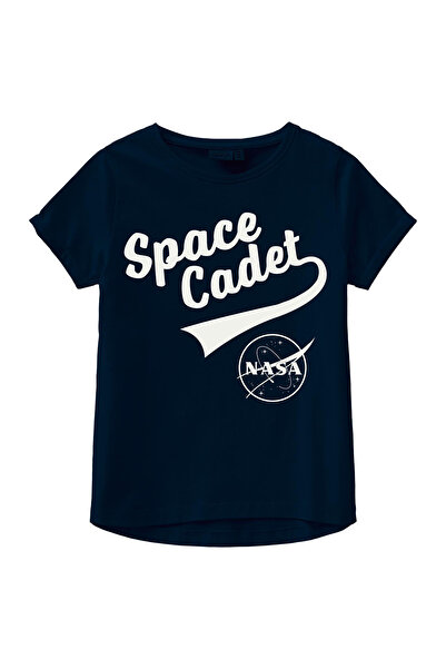 Name it تي شيرت ناسا بأكمام قصيرة - أزرق داكن
