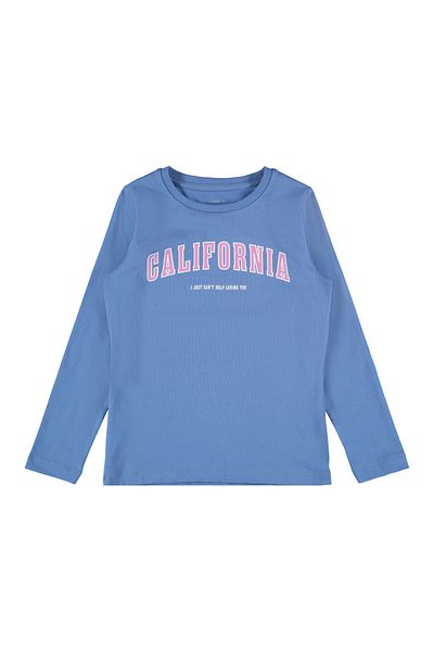 Name it Printed Long Sleeves T-Shirt - Blue Yonder
