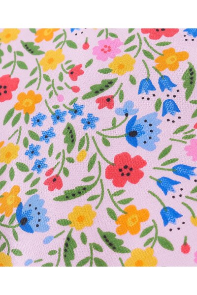 Babyhug Rayon Woven Full Sleeves Floral Printed with Frill & Lace Detailing Top - White