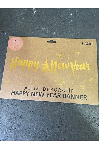 Meyofficial Happy New Year Written Wall Ornament