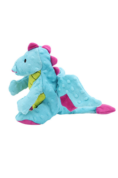 SYYGROUP Peluş Ejderha Köpek Oyuncağı Turkuaz 35 Cm