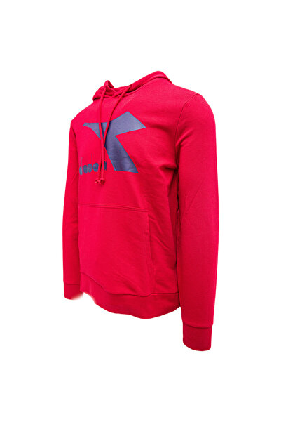 Diadora Ανδρική κουκούλα Diadora Red - Μεγάλο λογότυπο