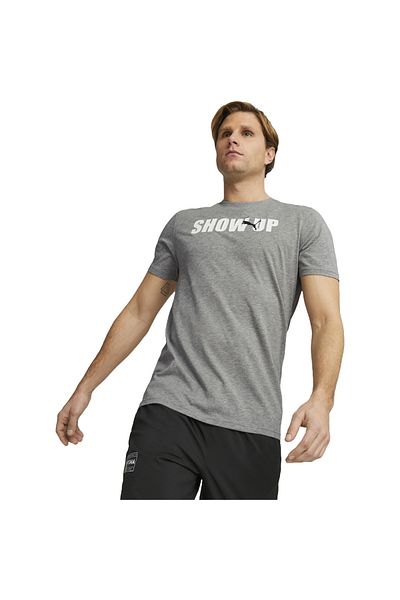 Puma Šedé pánské běžecké tričko Puma Performance