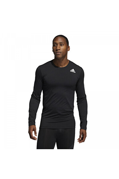 adidas Halenka adidas Techfit Compression s dlouhým rukávem, černá, pánská