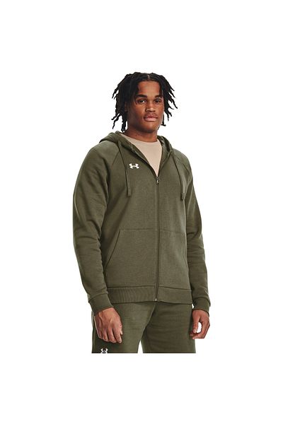 Under Armour Kapuce Under Armour UA Rival Fleece FZ, Zelená, Pánské