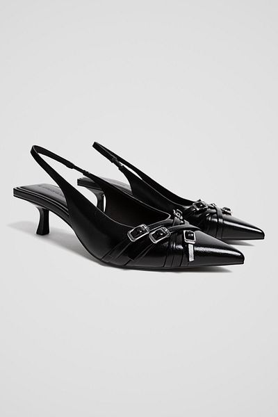 Stradivarius Buckled slingback shoes