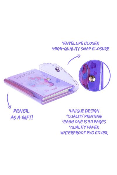 VUKİ Mini 3 Compartment Notebook with Pen