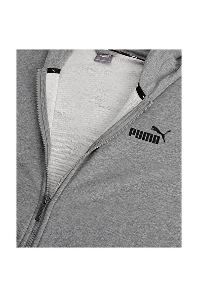 Puma Kapuce Puma Essentials Logo, šedá, muži