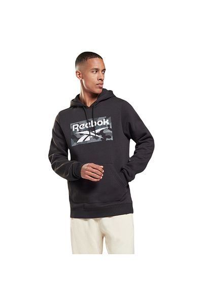 Reebok Pánská mikina Reebok Black Camo s kapucí