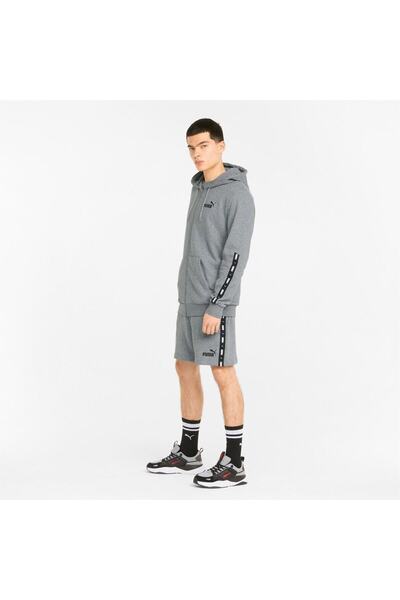 Puma Kapuce Puma ESS Tape, šedá, pánská