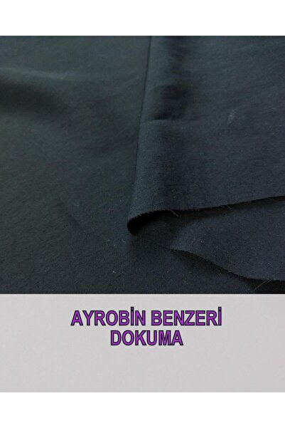 Kumaş Parça نسيج رقيق يشبه أيروبين باللون الأسود (العرض 155 سم × الطول 220 سم)