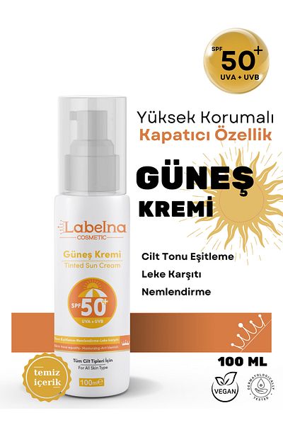 Labelna Cosmetic Anti-Blemish Spf 50 High Protection Face and Body Sunscreen 100ml