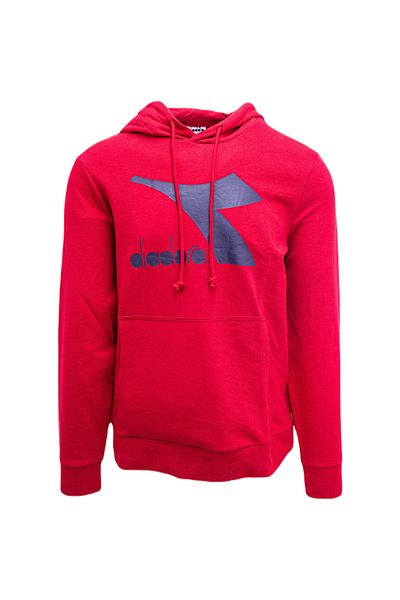 Diadora Kapucňa Diadora veľké logo, červená, muži