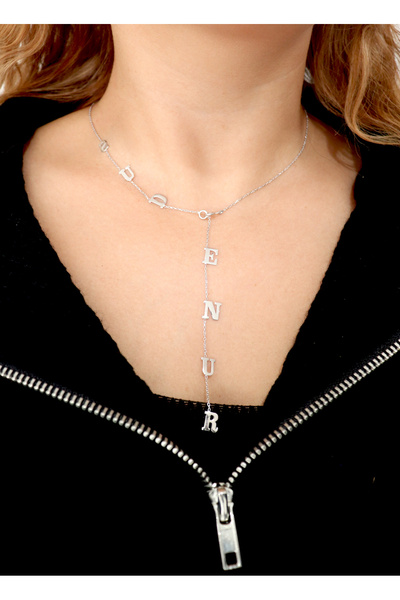 Silveranka 925 Ayar Gümüş Y Model İsimli Kolye