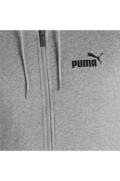 Puma Kapuce Puma Essentials Logo, šedá, muži