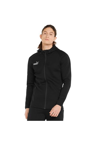 Puma Pánská mikina s kapucí Puma Teamfinal Casuals Hoodie, černá