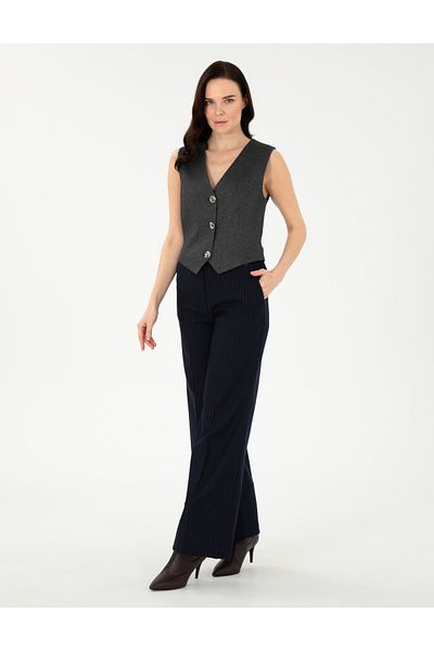 Pierre Cardin Navy Blue Fabric Trousers 50290989 -Vr033
