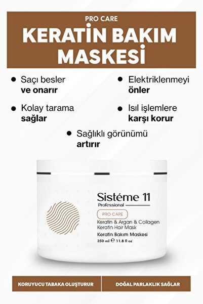 Sistéme 11 Sisteme 11 Keratin Maske 350 ml