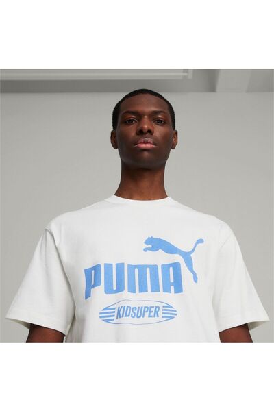 Puma Tricou grafic pentru bărbați Puma X Kidsuper White