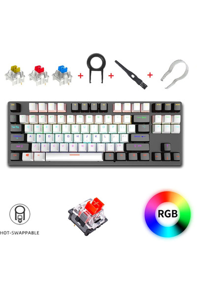 Sarftech K5.50 RGB Hot-Swap 1.Sınıf Hissiyat Ekstra Yedek Switch ve Aksesuarl...