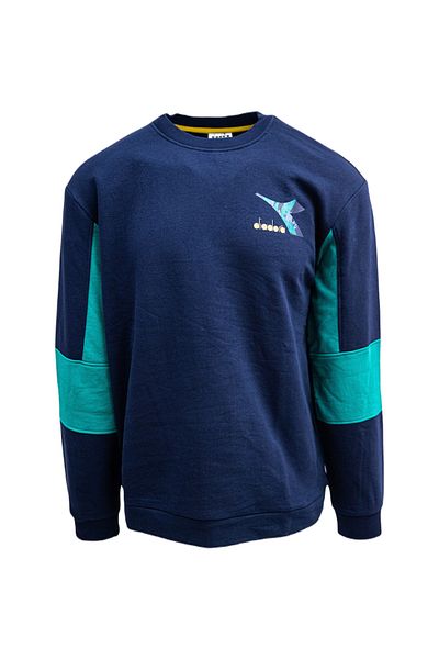 Diadora Blúzka Diadora Crew Shield, modrá, pánska