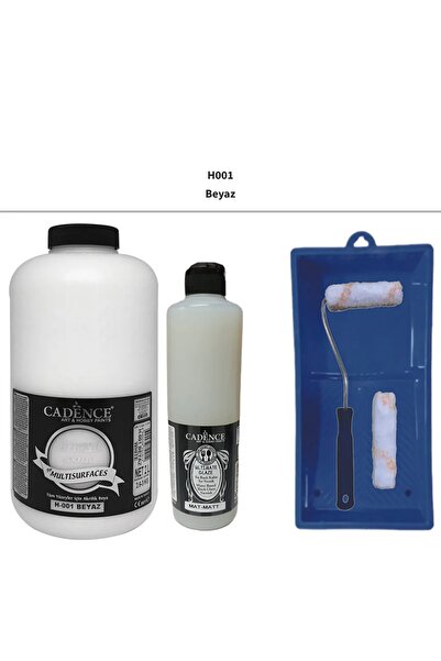 cadence art & hobby paints Mutfak Dolabı Boyama Seti (BEYAZ MATVERNİK)
