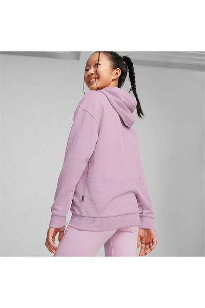Puma Mikina s kapucňou Puma Ess Script Tr G, fialová, detská