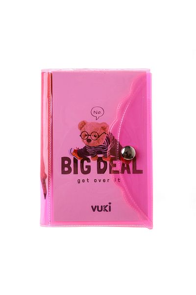 VUKİ Mini caiet cu stilou cu 3 compartimente