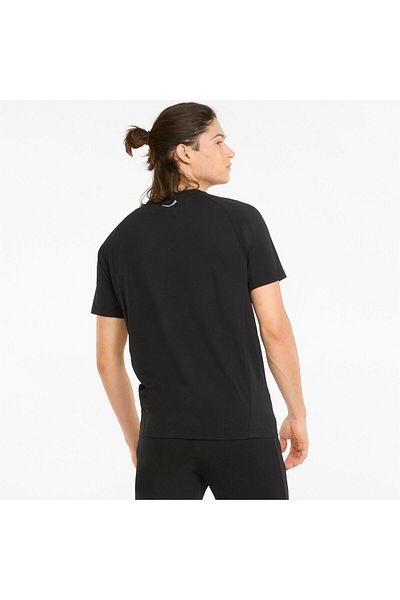 Puma Μαύρο ανδρικό μπλουζάκι Puma Team Final Casuals