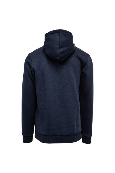adidas Modrá pánská mikina adidas Essentials Fleece s kapucí se 3 pruhy