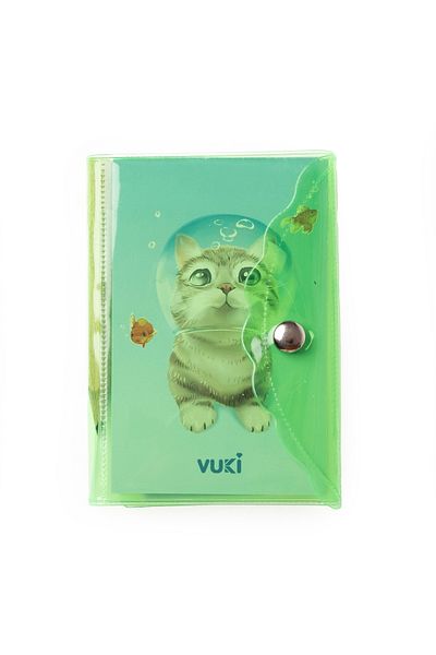 VUKİ Mini caiet cu stilou cu 3 compartimente