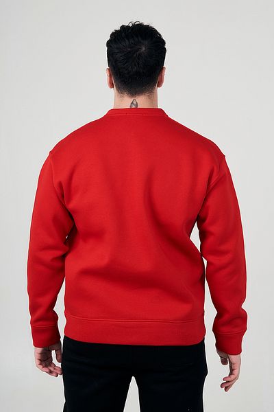 MBEY1989 Mbey Oversize Red Sweatshirt - Unisex