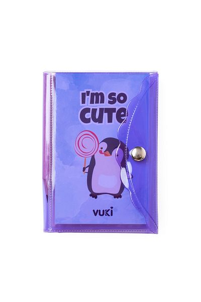 VUKİ Mini 3 Compartment Notebook with Pen
