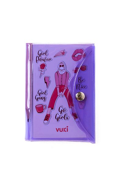 VUKİ Mini caiet cu stilou cu 3 compartimente