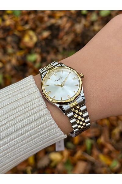 Homies Stainless Steel Band 3 Atm Waterproof Women's Wristwatch