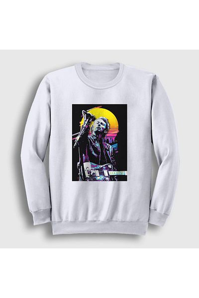 Presmono Radiohead Unisex Λευκό Φούτερ - Thom Yorke 104672 ττ