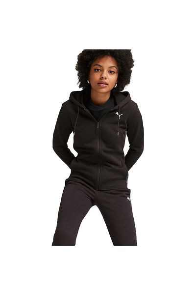Puma Αθλητική Φόρμα Puma Classics FL με Κουκούλα, Μαύρο, Γυναικείο