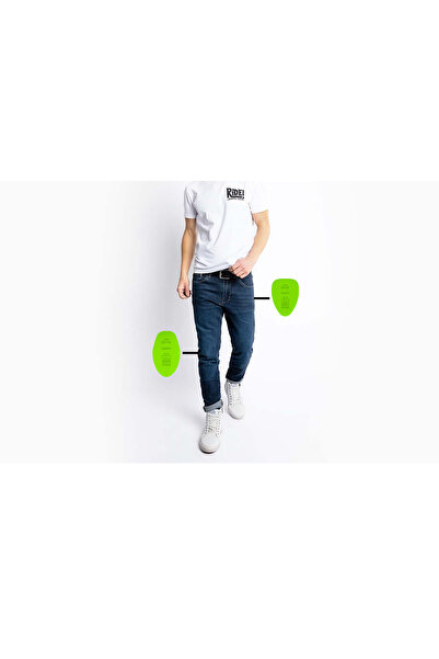 Tech90 Motosiklet Pantolonu Kevlar MJDD2022 Mono Indıgo