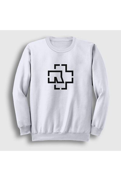 Presmono Φούτερ Unisex Λευκό λογότυπο Rammstein 105618 ττ