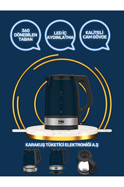 Beko WKM 5422 I Cam Led Aydınlatmalı Kettle