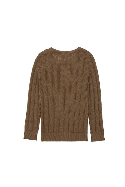 U.S. Polo Assn. Boy's Khaki Basic Crew Neck Sweater 50288889 -Vr027