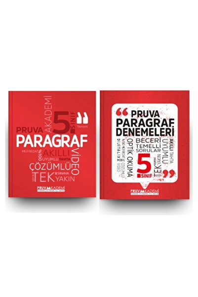 Pruva Akademi PRUVA AKADEMİ YAYINLARI 5.SINIF PARAGRAF SORU BANKASI+PARAGRAF ...