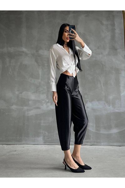 WomanStyle Women's Stylish Relax Knitted Satin Shalwar Pants
