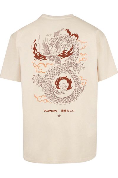 F4NT4STIC Fantastic Japanese And Dragon Fire With Heavy Oversize Tee