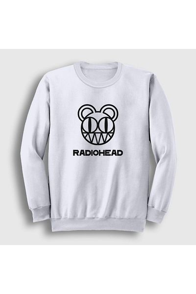 Presmono Φούτερ Unisex White Bear με λογότυπο Radiohead 103818 ττ