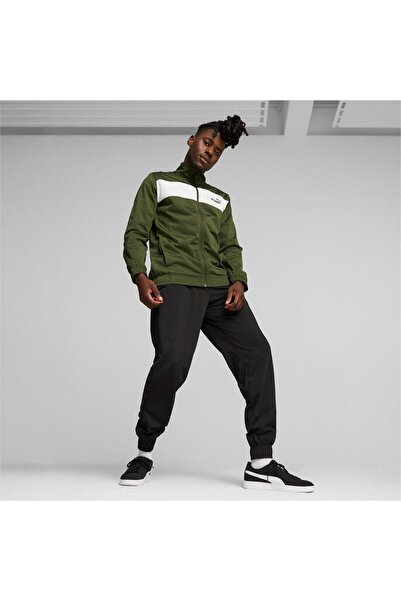 Puma Track suit Poly Suit CL, Green, Men