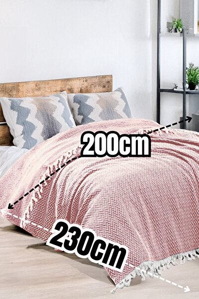 Akaystore Cuvertură de pat în zig-zag 200x230cm |   Pătură |   Husa canapea extensibila