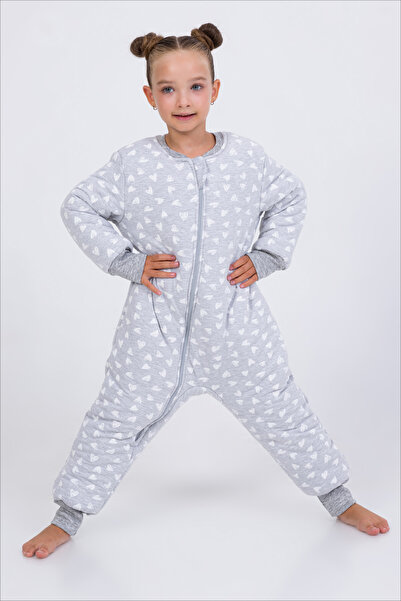 Cantoy Kız Erkek Çocuk Kalın Elyaf Dolgulu Premium Kalite 2.5 Tog Desenli Uyk...