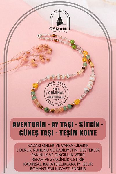OSMANLI DOĞAL TAŞ حجر الكوارتز الوردي الطبيعي للجنسين