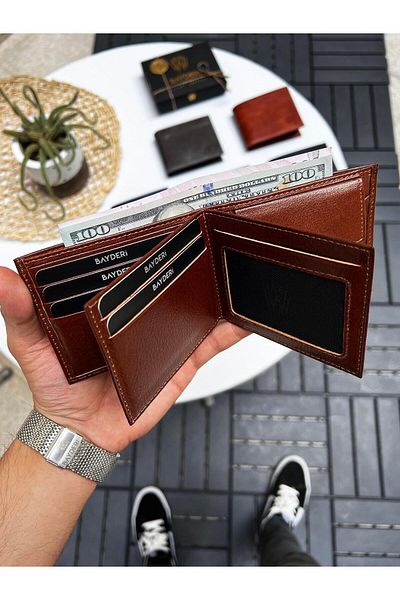 BAYDERİ Vica Genuine Leather Men's Wallet